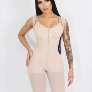 Faja post quirúrgica hasta la rodilla cola natural